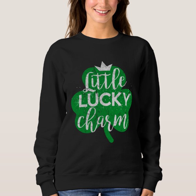 Lucky Luck Cute Irish Ireland St Patricks  Drinkin Sweatshirt (Front)