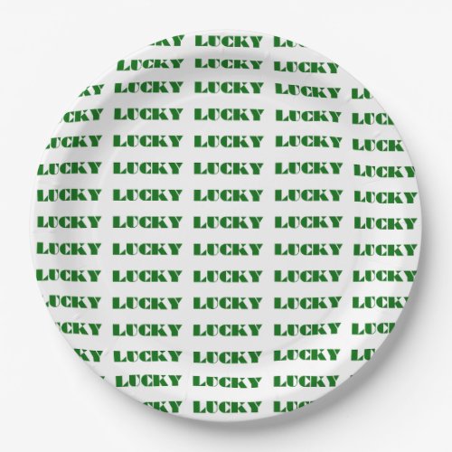 Lucky Lucky Paper Plates