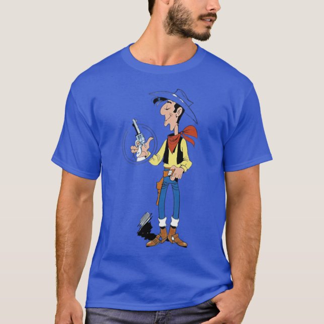 Lucky Luke Pistol Boy girl gift T-Shirt (Front)