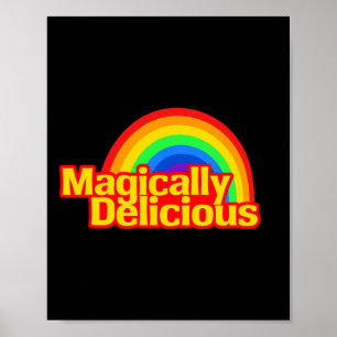 Lucky Magically Delicious St. Patricks Day Rainbow Poster