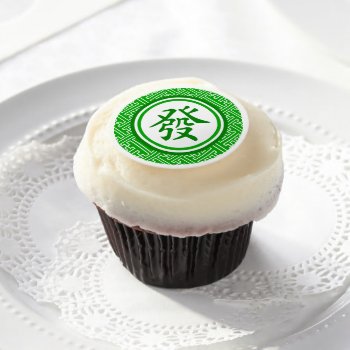 Lucky Mahjong Symbol Edible Frosting Rounds by teakbird at Zazzle