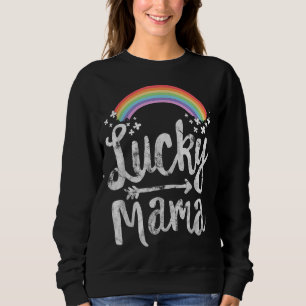 Lucky Mama Family St Patricks Day Mom Mother's Day Sweatshirt