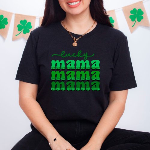 Lucky Mama Green Leopard T_Shirt