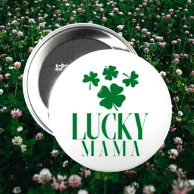 Lucky Mama Shamrock Button – Fun St. Patrick’s Day (Creator Uploaded)