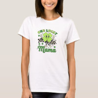 Lucky Mama Vintage Smiley Shamrock Art