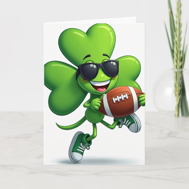 Lucky Mascot Football Card (Front)