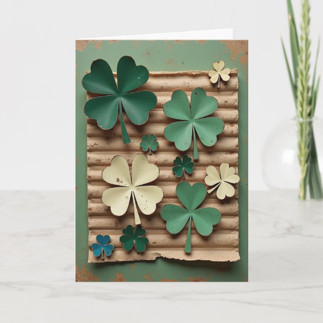 Lucky Metal Clover Art Card (Front)