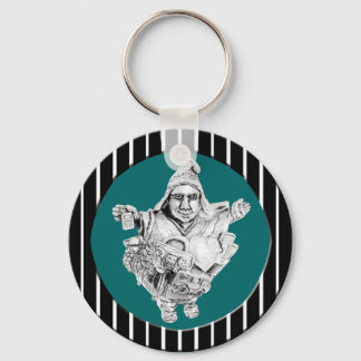 Lucky Metal Ekeko Keychain