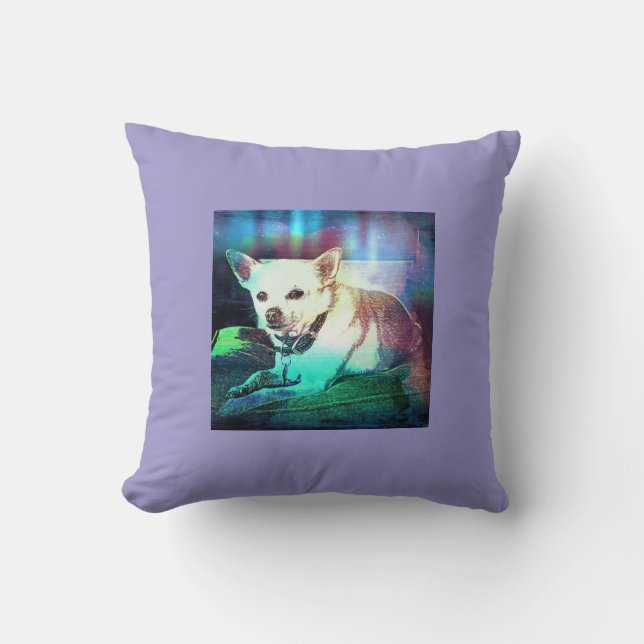 Lucky Mia Throw Pillow (Front)