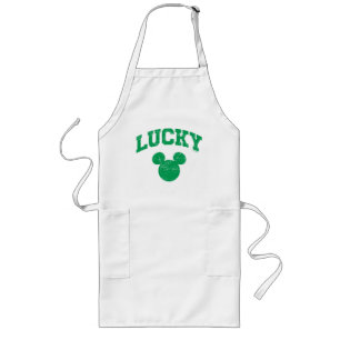 Lucky Mickey Mouse   St. Patrick's Day Long Apron