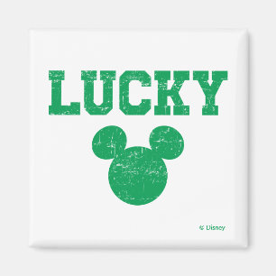 Lucky Mickey Mouse St. Patrick's Day Magnet