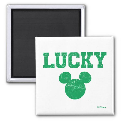 Lucky Mickey Mouse  St Patricks Day Magnet