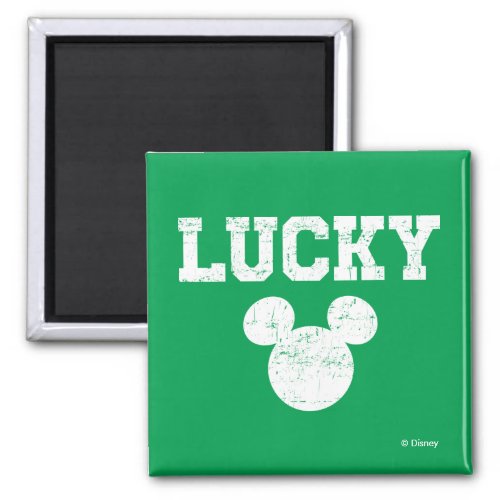 Lucky Mickey Mouse  St Patricks Day Magnet