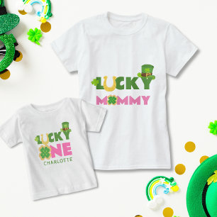 Lucky Mommy Cute St. Patrick's Day Birthday Mom T-Shirt