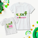 Lucky Mommy Cute St. Patrick&#39;s Day Birthday Mom T-shirt at Zazzle