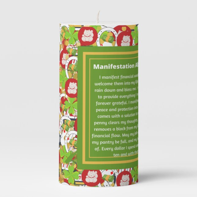 Lucky Money Print Candle (Front)
