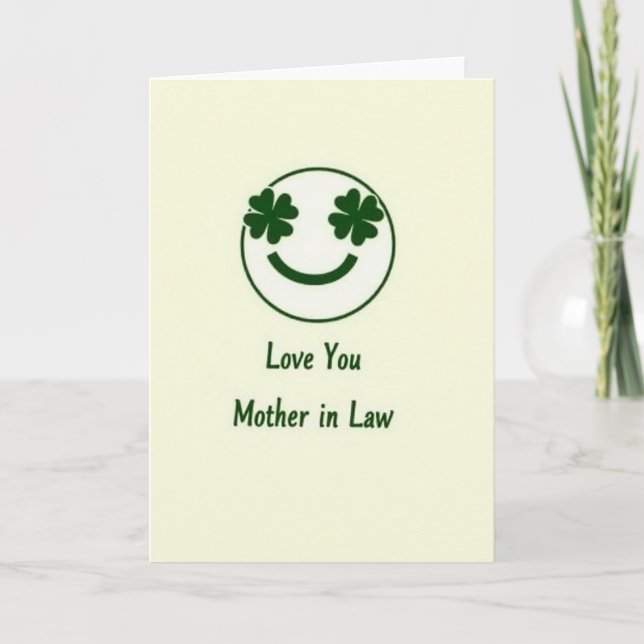 Lucky Mother In Law Love You Card (Front)