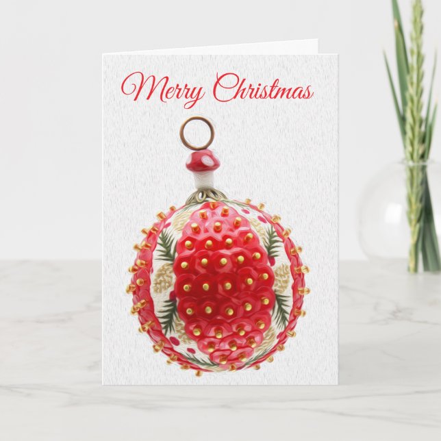 Lucky Mushroom Christmas Card (Front)