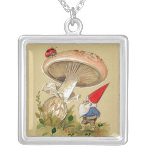 Lucky Mushroom Gnome Necklace