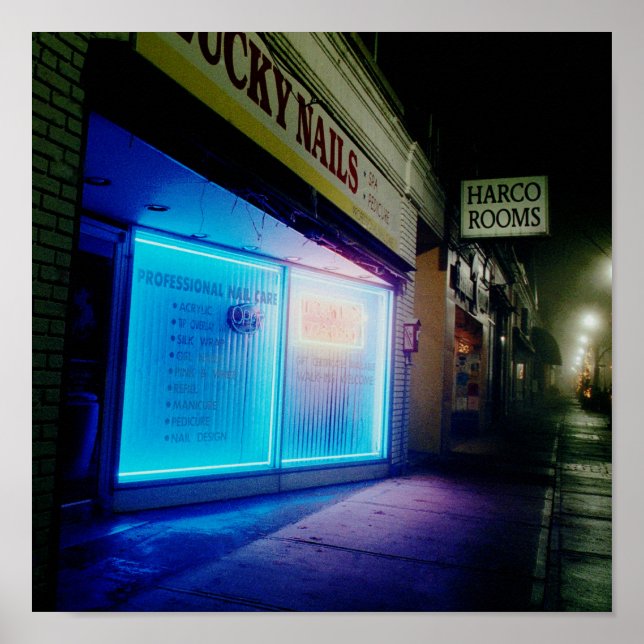 Lucky Nails - Cool Blue in the Night Poster (Front)