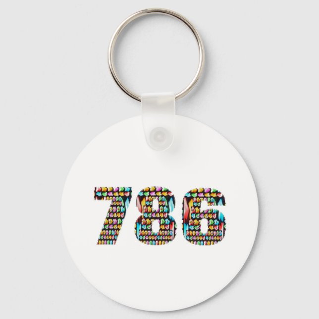 LUCKY no.786 Keychain (Front)