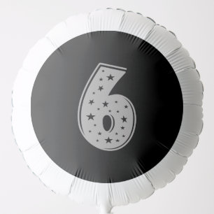 Lucky Number 6 Happy Birthday Balloon