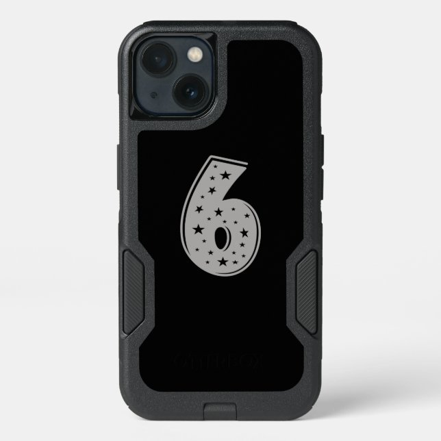 Lucky Number 6 Happy Birthday Otterbox iPhone Case (Back)