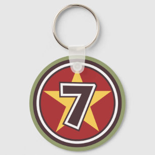 Lucky Number 7 Keychain