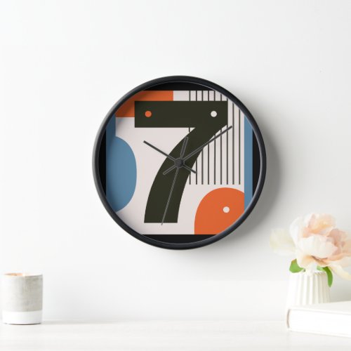 Lucky Number 7 Wall Clock