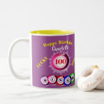Lucky Number Bingo Themed Birthday Two-Tone Coffee Mug