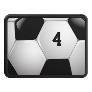 Lucky Number Classic Soccer   Football Tow Hitch Cover