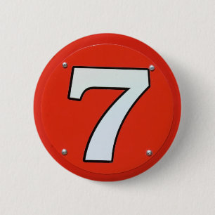 Lucky Number Seven Pinback Button