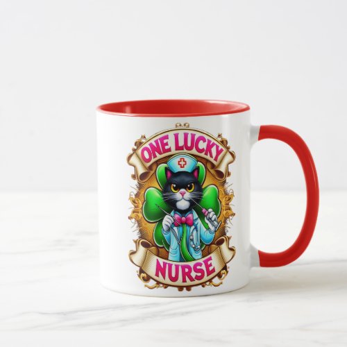 Lucky Nurse Cat  Mug