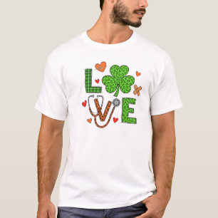 Lucky Nurse Love Shamrock Leopard Graphic T-Shirt
