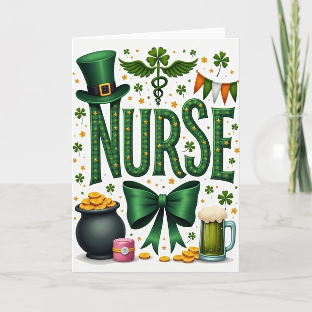 Lucky Nurse St Patricks Day Card (Front)