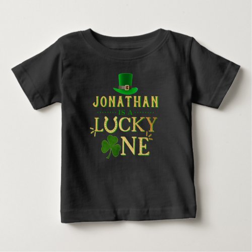 Lucky One 1st Birthday Baby T_Shirt