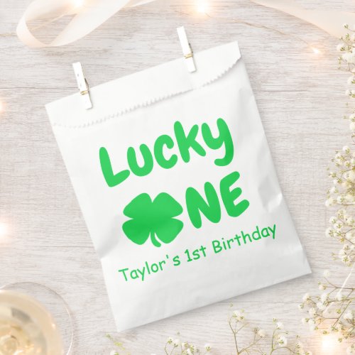 Lucky One 1st Birthday Favor Bag