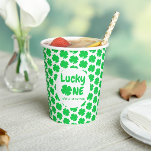 Lucky One 1st Birthday Paper Cups