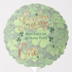 Lucky One 1st. Birthday Party Add Photo Balloon
