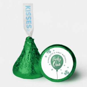 Lucky One 1st Birthday St Patricks Day Clover Hershey®'s Kisses®
