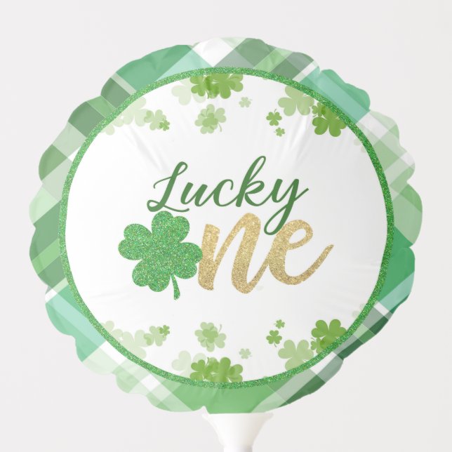 Lucky One Birthday Balloon (Front)