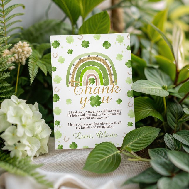 Lucky One Birthday Thank You Card (Creator Uploaded)