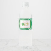 Lucky One Birthday Water Bottle Label - Custom - G (Front)