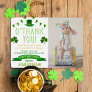 Lucky One Chalkboard 1st Birthday Thank You Real Foil Invitation