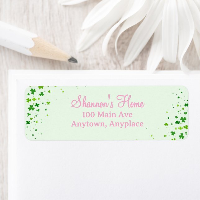 Lucky One First 1st Birthday Party Label (Insitu)