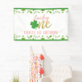 Lucky One First Birthday Banner - Girl (Insitu)
