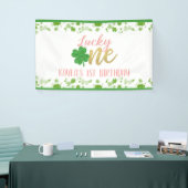 Lucky One First Birthday Banner - Girl (Tradeshow)