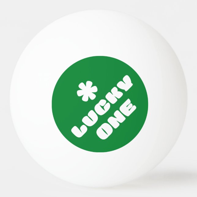 Lucky One Ping Pong Ball (Front)