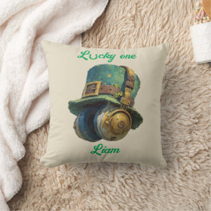Lucky One St. Patrick’s Day Music Personalized Throw Pillow