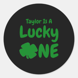 Lucky One St Patricks Day 1st Birthday Baby T Shir Classic Round Sticker